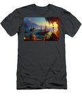 007 Pirates Treasure Trading Cove At Sunset 2940 Donald Keith T-Shirt