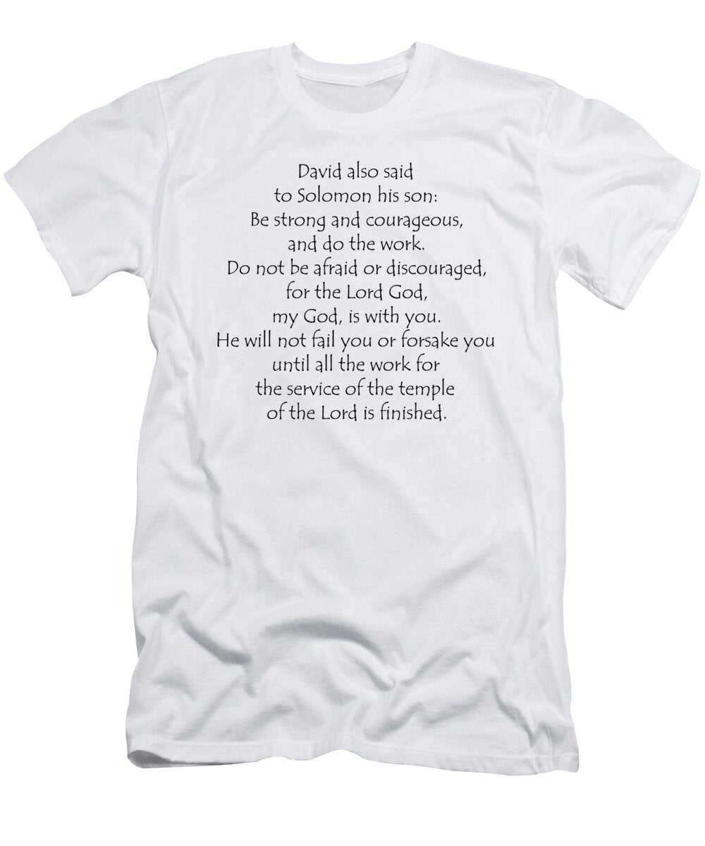 1 1 Chronicles 28 20 Vidddie Publyshd T-Shirt
