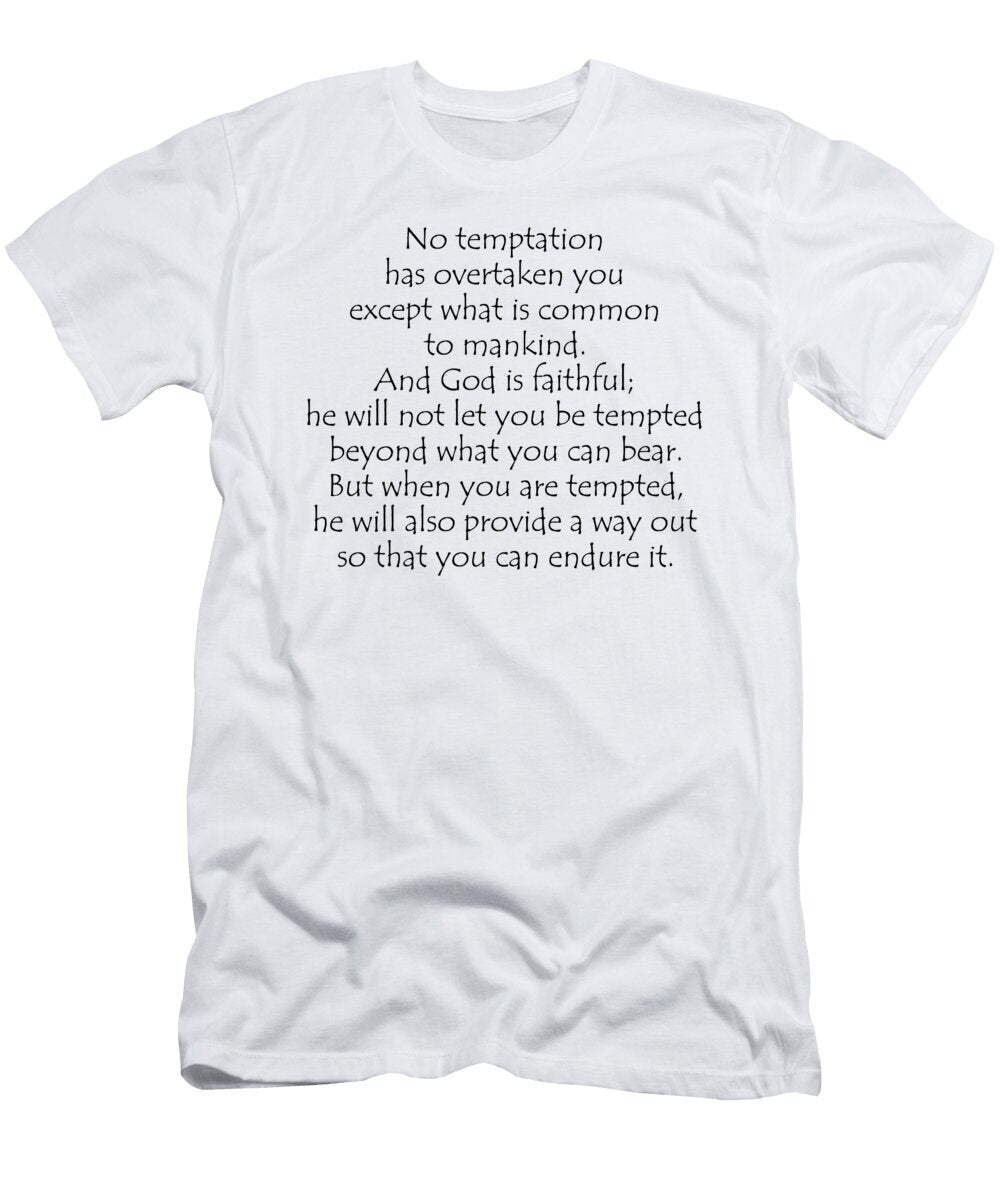 1 1 Corinthians 10 13 Vidddie Publyshd T-Shirt