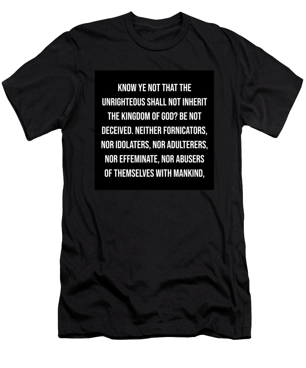 1 1 Corinthians 6 9 Vidddie Publyshd T-Shirt