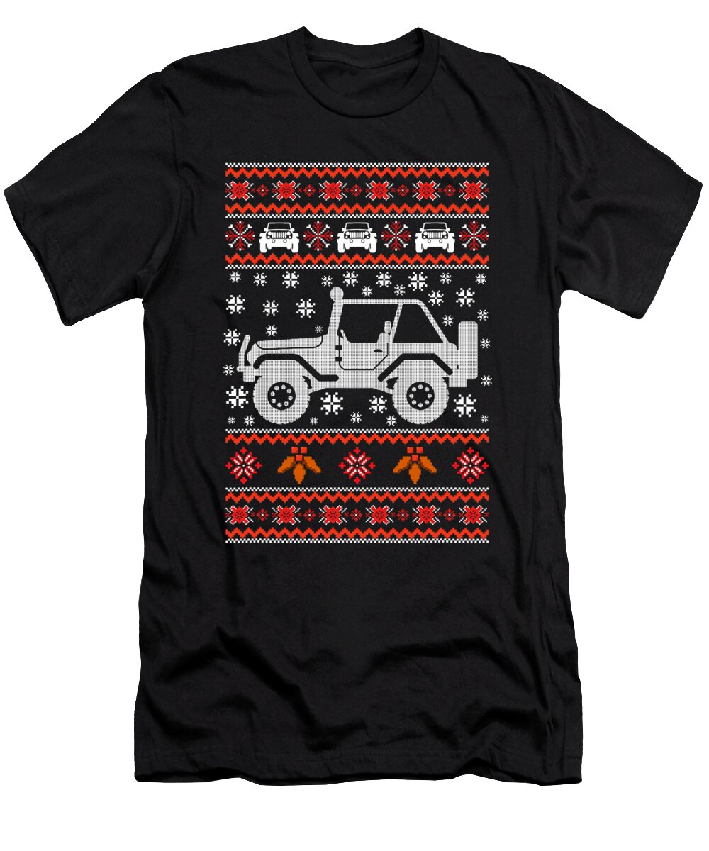 1 4x4 Offroad Vehicle Enthusiast Ugly Christmas Sophie Eleanor T-Shirt