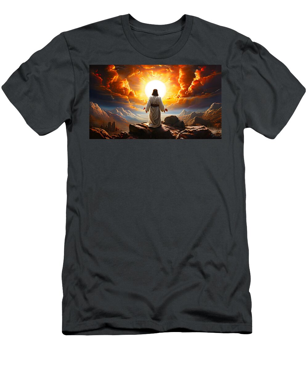 1 Abstract Art of Jesus Christ Resurrection George Mdivanian T-Shirt
