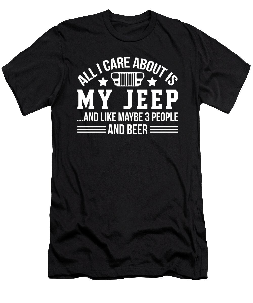 1 All I Care About Is My Jeep and Beer Tinh Tran Le Thanh T-Shirt