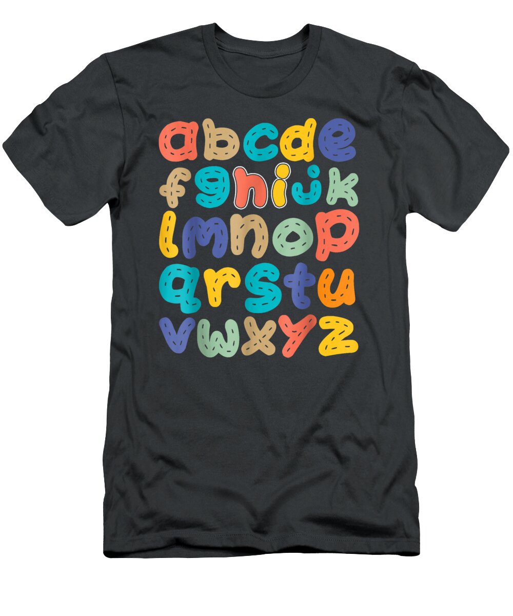 1 Alphabet Back to School Abc Pre K Kindergarten Teacher Kids Dhbubble T-Shirt