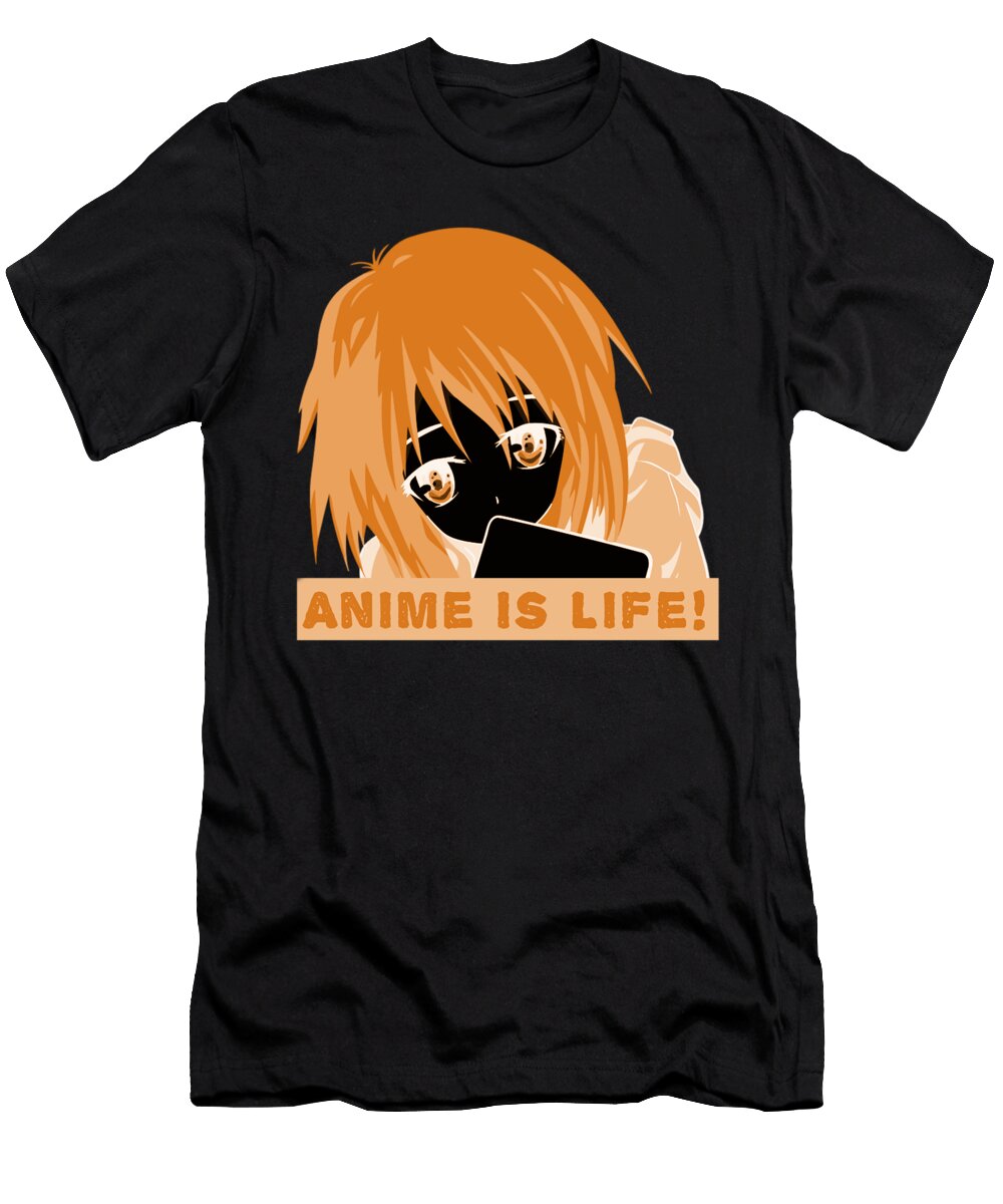 1 Anime Is Life Orange Kaylin Watchorn T-Shirt