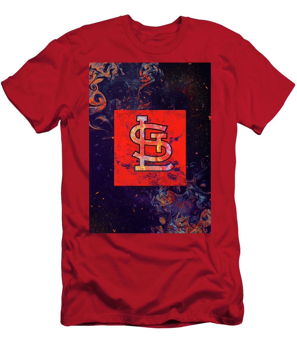 1 Art Baseball St Louis Cardinals Leith Huber T-Shirt