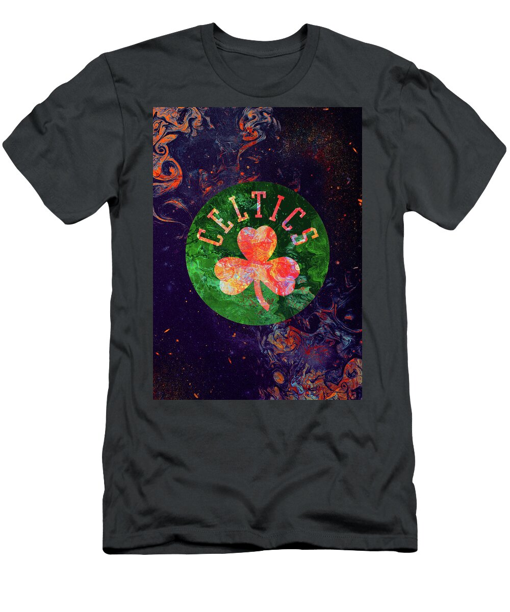 1 Art Basketball Boston Celtics Leith Huber T-Shirt