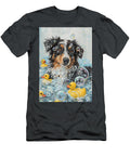1 Australian Shepherd Dog Enjoying a Bubbly Bath Adrien Efren T-Shirt