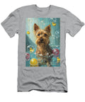 1 Australian Terrier Dog Frolicking in a Bubbly Bathtub Adrien Efren T-Shirt