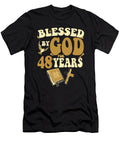 1 Blessed By God for 48 Years 48th Birthday Religious Theme Maximus Designs T-Shirt