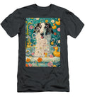 1 Borzoi Dog Enjoying a Bubbly Bath Adrien Efren T-Shirt