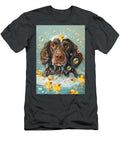 1 Boykin Spaniel Dog Frolicking in a Bubbly Bathtub Adrien Efren T-Shirt