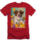 1 Brittany Dog Enjoying a Bubbly Bath Adrien Efren T-Shirt