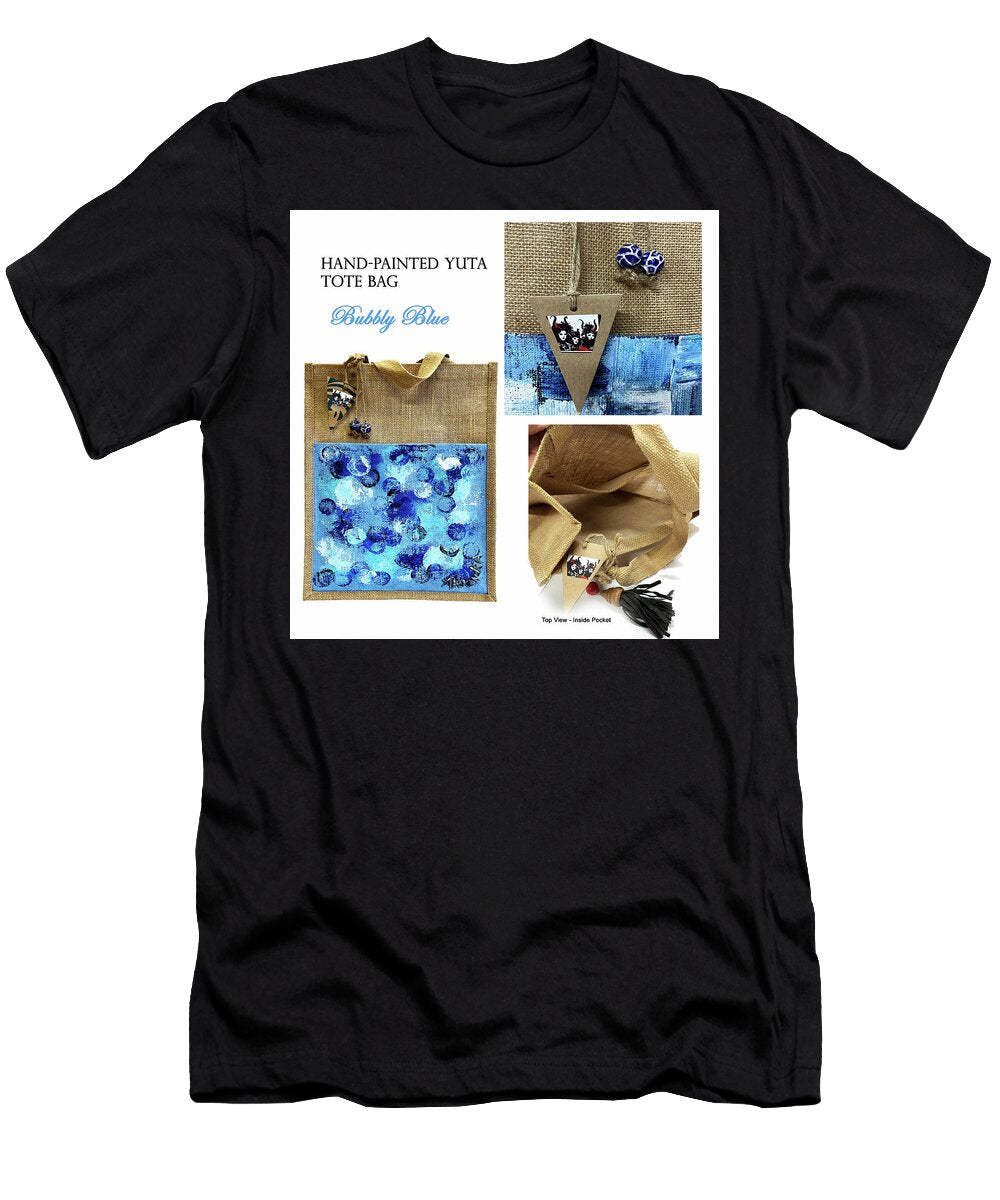 1 Bubbly Blue Wearable Art Alexandra T-Shirt