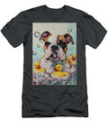 1 Bulldog Dog Enjoying a Bubbly Bath Adrien Efren T-Shirt