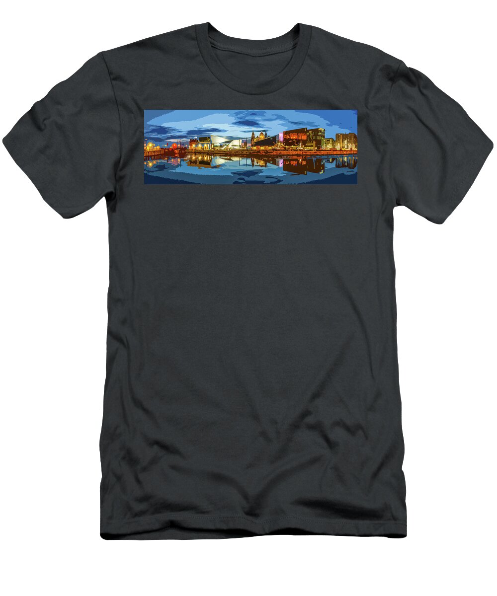 1 Canning Dock Panoramic Paul Madden T-Shirt