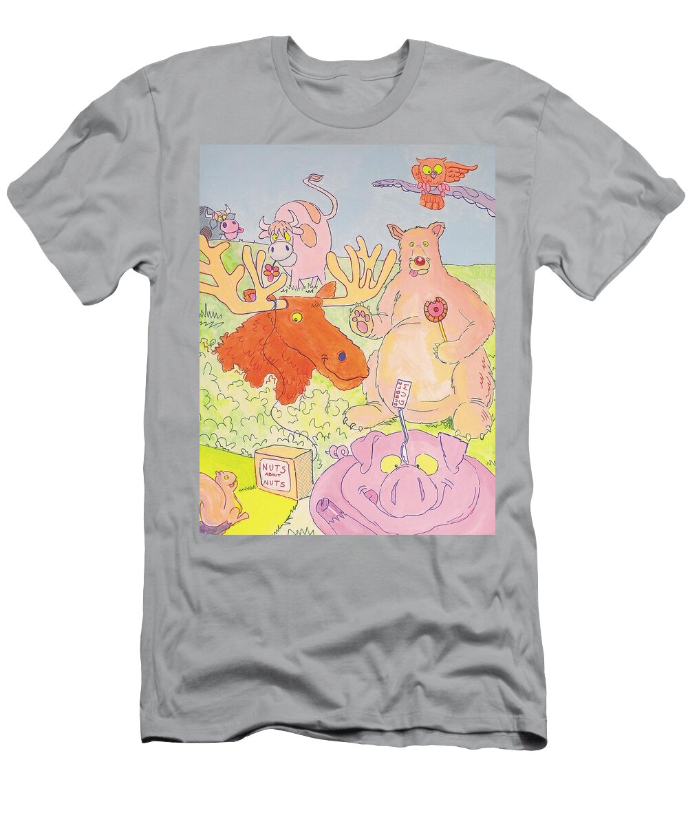 1 Cartoon Animals Mike Jory T-Shirt