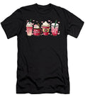 1 Coffee Groovy Hearts Loving Latte Valentines Day Dhbubble T-Shirt