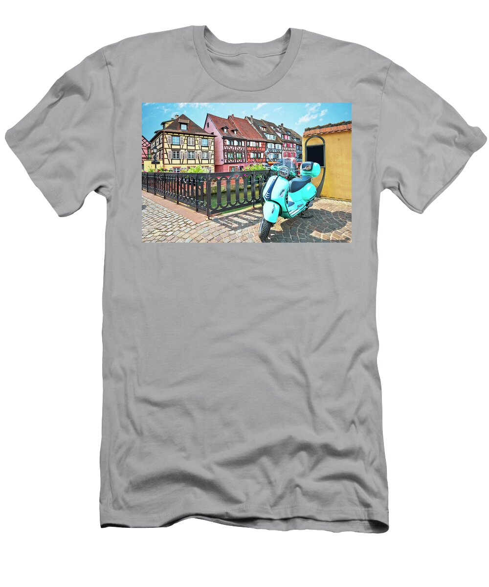 1 Colorful Historic Town of Colmar Street Architecture and Flowers Brch Photography T-Shirt