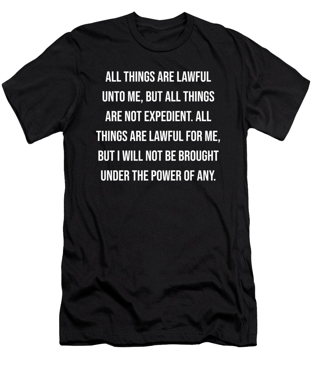 1 Corinthians 6 12 Vidddie Publyshd T-Shirt