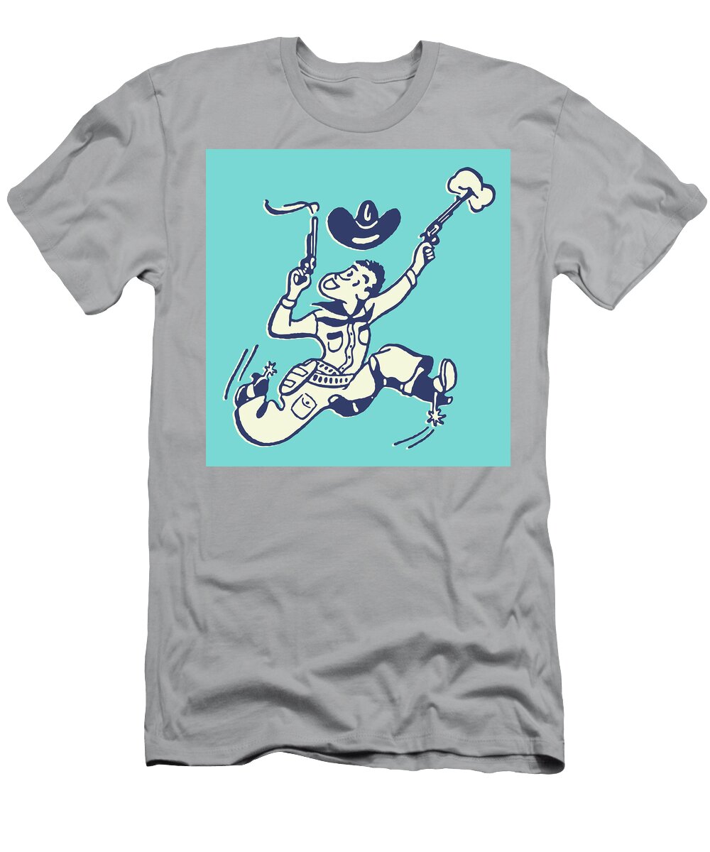 1 Cowboy Shooting Handguns Csa Images T-Shirt