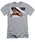 1 Cute Little Girl on the Bed Woke Up in the Morning in Her Bed S Bill Roque T-Shirt