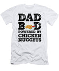 1 Dad Bod Powered By Chicken Nuggets Father Figure Gifts Idea with Funny Graphic for Food Lovers Orange Pieces T-Shirt
