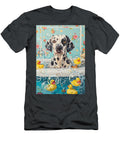 1 Dalmatian Dog Enjoying a Bubbly Bath Adrien Efren T-Shirt