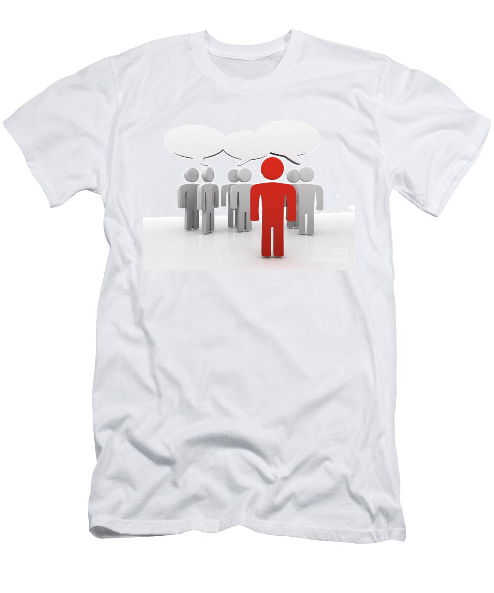 1 Discussion Blank Speech Bubbles Photocreo Michal Bednarek T-Shirt