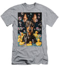 1 Doberman Pinscher Dog Frolicking in a Bubbly Bathtub Adrien Efren T-Shirt