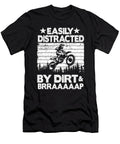 1 Easily Distracted By Dirt Brraaaaap Funny Motocross Lisa Stronzi T-Shirt