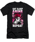 1 Eat Sleep Anime Repeat I Chibi Kawaii Otaku Bi Nutz T-Shirt
