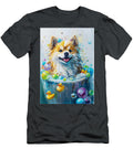 1 Eskimo Dog Enjoying a Bubbly Bath Adrien Efren T-Shirt