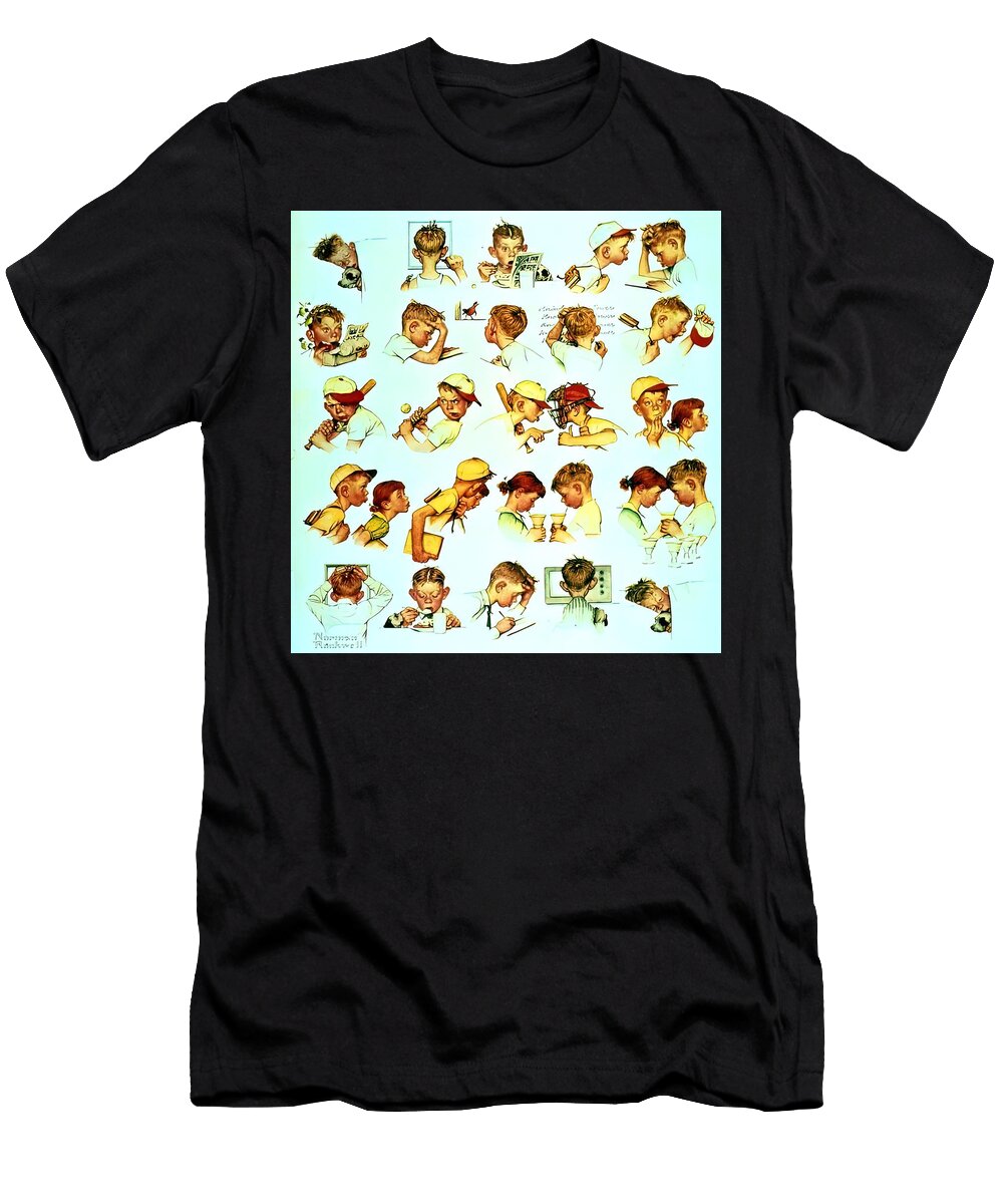 1 Faces of Boy Vincent Luxe Gallery T-Shirt