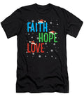 1 Faith Hope Love Religious Family Christmas Santa Costume Maximus Designs T-Shirt