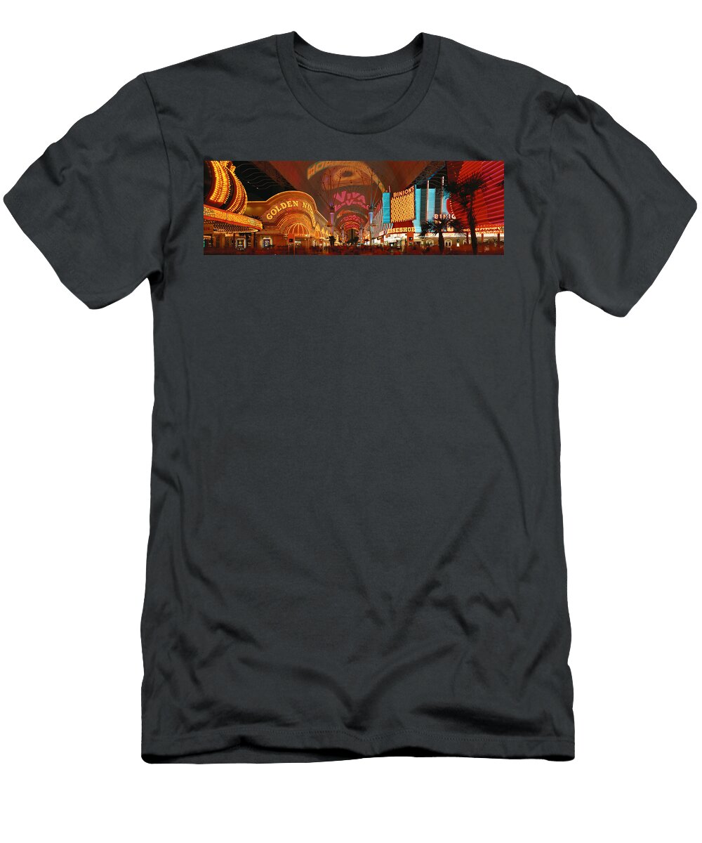 1 Fremont Street Experience Las Vegas Nv Panoramic Images T-Shirt