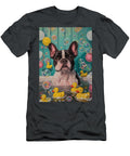 1 French Bulldog Dog Enjoying a Bubbly Bath Adrien Efren T-Shirt