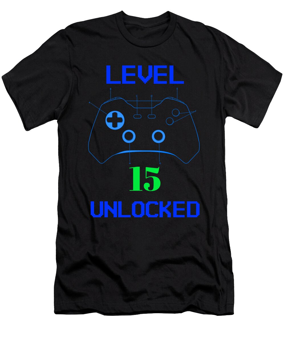 1 Gamer Birthday Outfit Funny Gamer Gift Benjamin Burkert T-Shirt