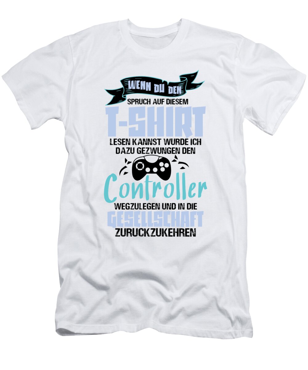 1 Gaming Pc Console Controller Gift Florian Dold Art T-Shirt