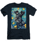 1 Giant Schnauzer Dog Enjoying a Bubbly Bath Adrien Efren T-Shirt