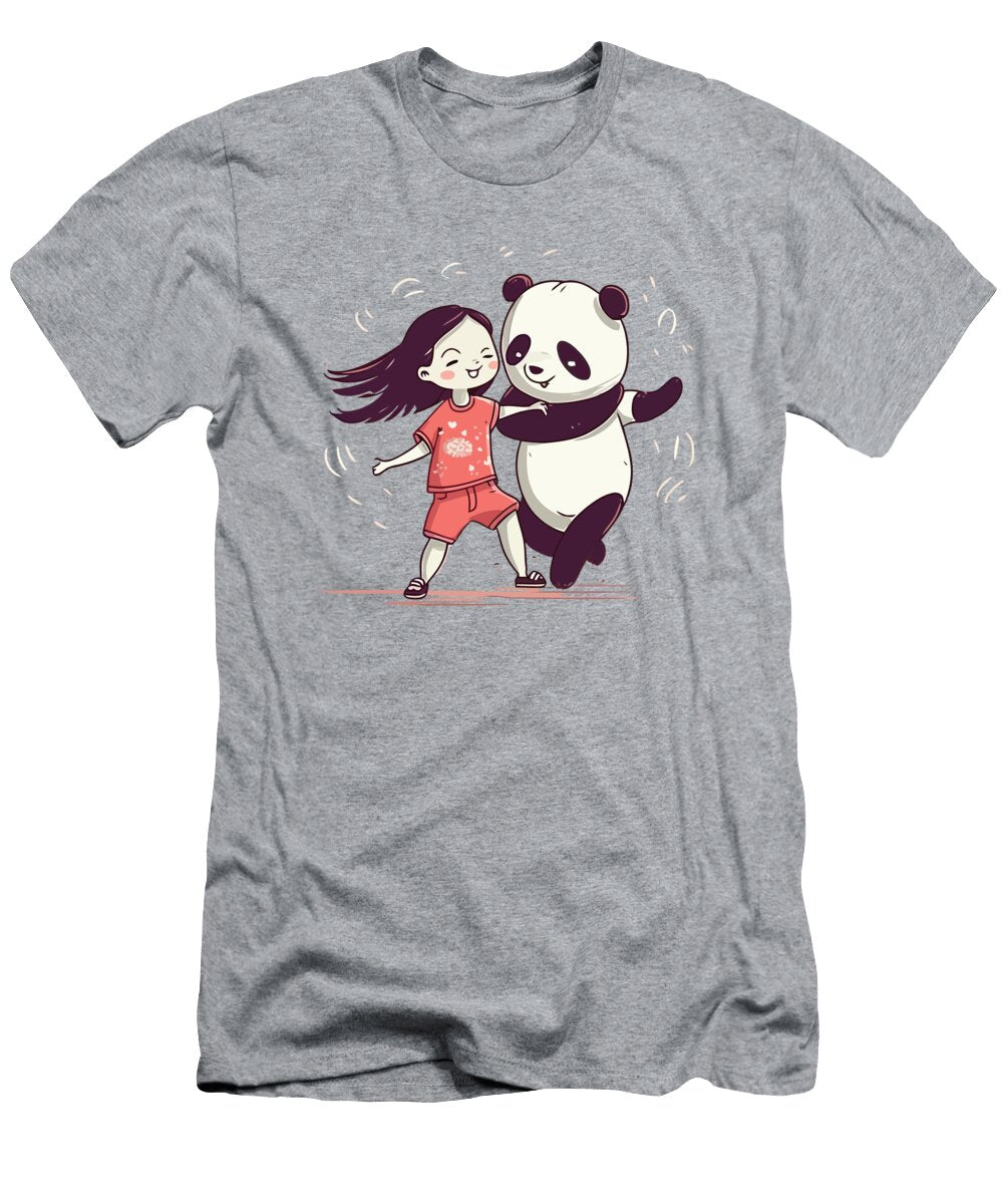 1 Girl Dancing with Panda Amir Faysal T-Shirt