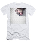 1 Goofy Blue Staffie Lying on His Back Ryan Jorgensen T-Shirt