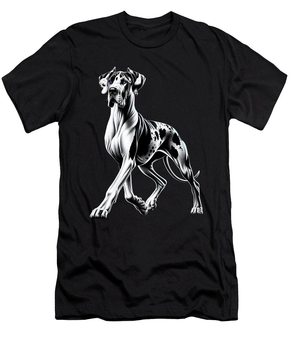 1 Goofy Giant Adorable Large Gentle Dog Lover Dane Natalie Lidford T-Shirt