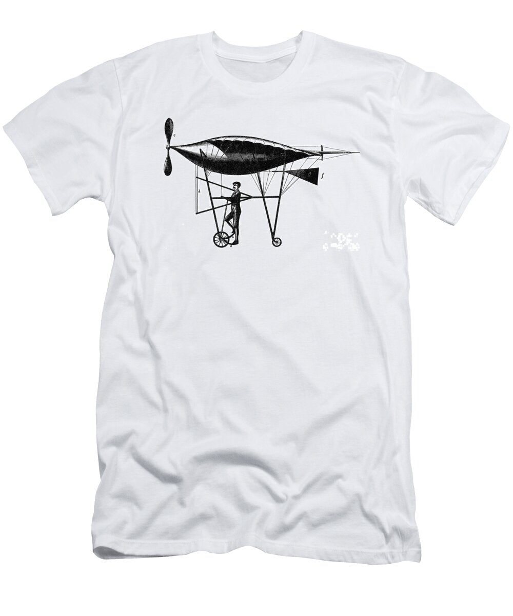 1 Goupils Flying Machine 1883 Science Source T-Shirt