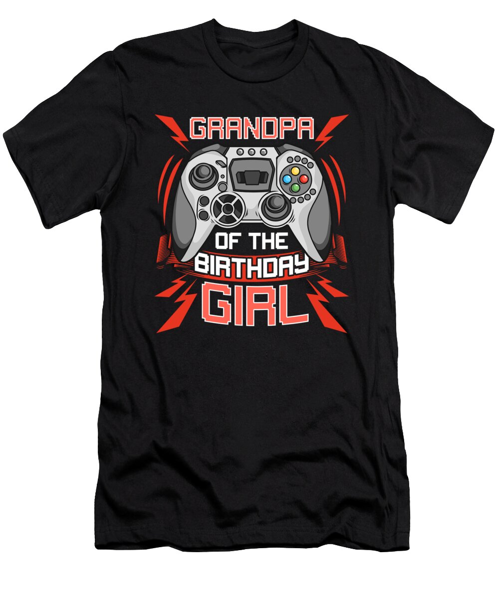 1 Grandpa Birthday Girl Gift David Schuele Art T-Shirt