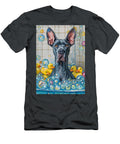 1 Great Dane Dog Frolicking in a Bubbly Bathtub Adrien Efren T-Shirt