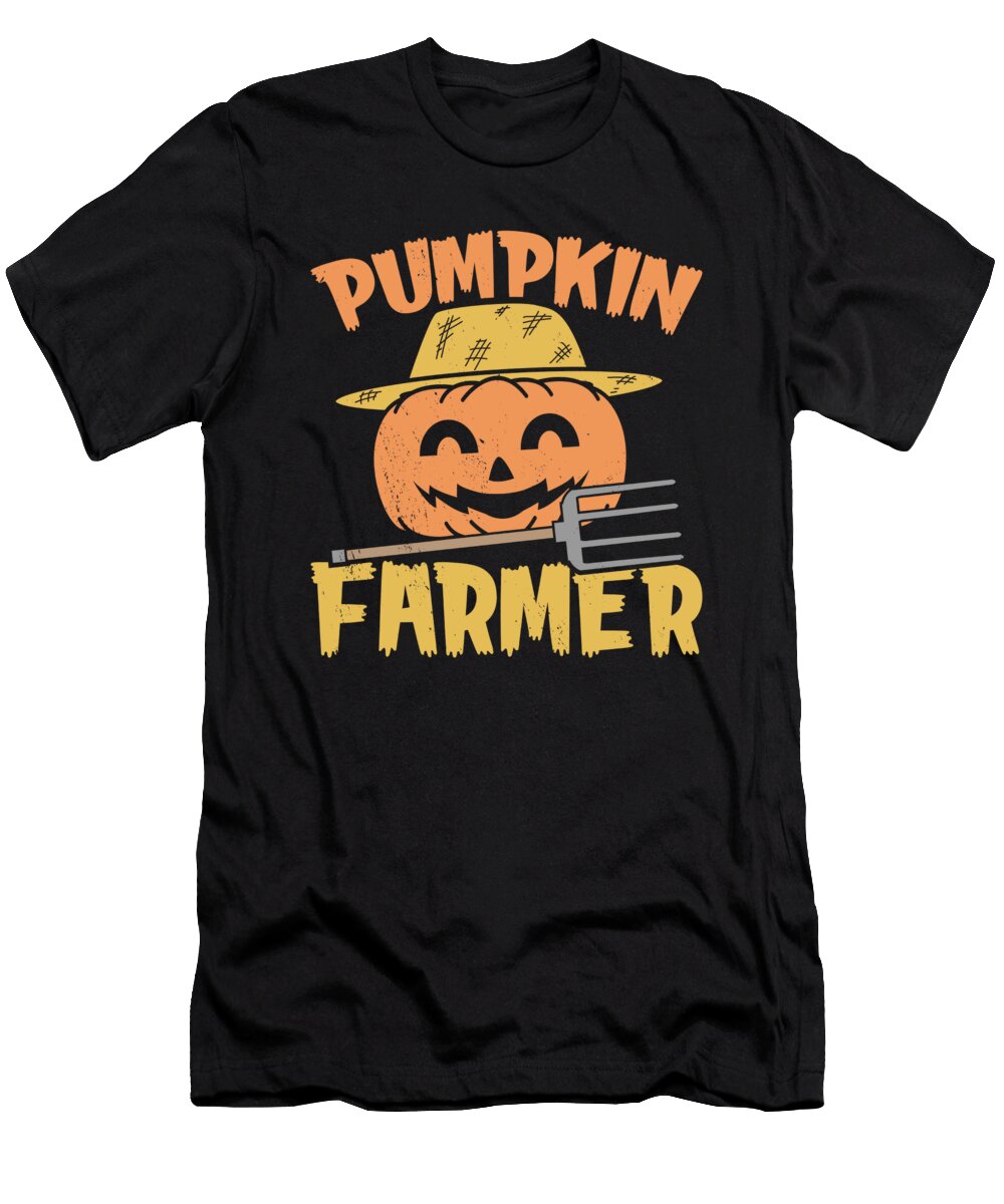 1 Halloween Farmers Pumpkins Ghost Agriculture Toms Store T-Shirt