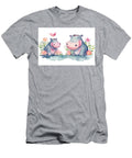 1 Hand Drawn Cute Isolated Tropical Summer Watercolor Hippo Animal N Akkash T-Shirt