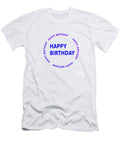 1 Happy Birthday Emblem See on Pillows Curtains Duvet Covers Phone Cases Greeting Cards Navin Joshi T-Shirt