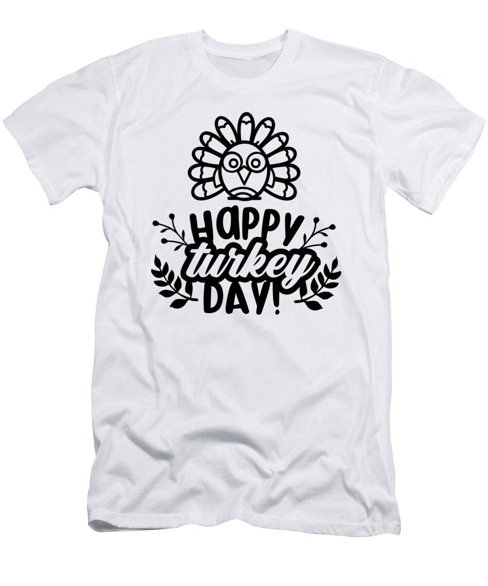 1 Happy Turkey Day Thanksgiving Turkey Jacob Zelazny T-Shirt